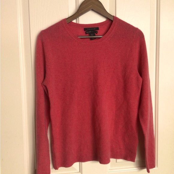 Tahari Sweaters - TAHARI Pure Luxe Coral Cashmere sweater